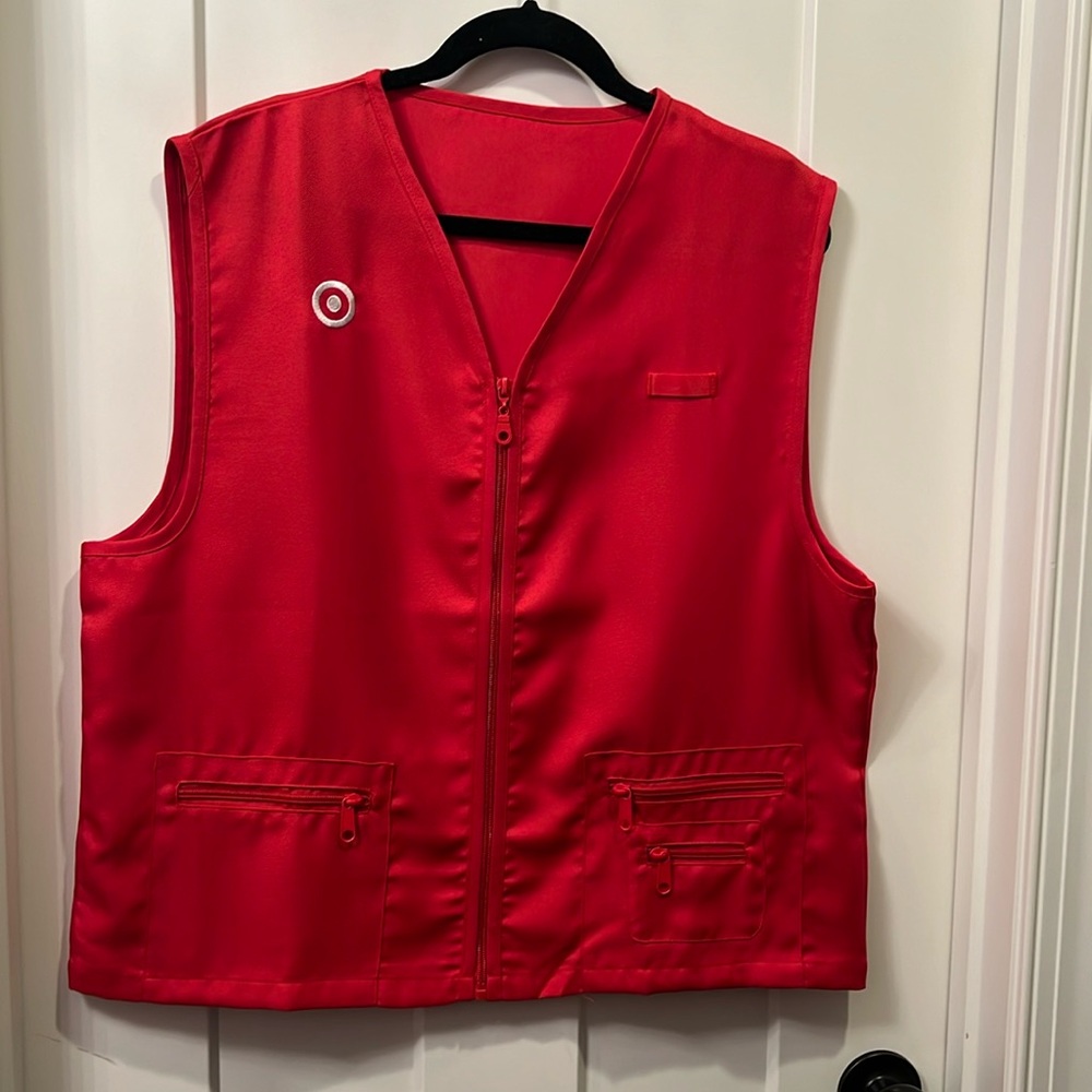 Target - Red Zipper Work Vest